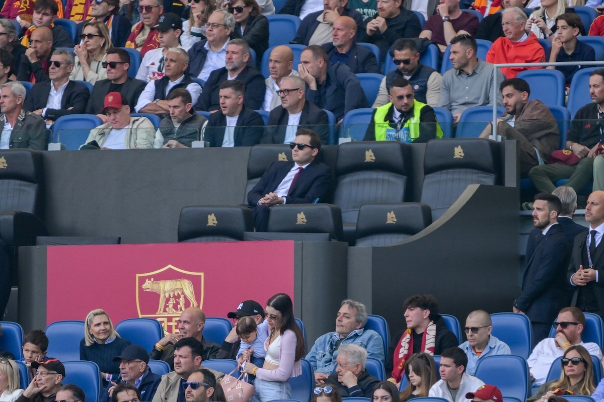 Il vice presidente della Roma, Ryan Friedkin, figlio del presidente Dan, allo Stadio Olimpico di Roma lo scorso maggio