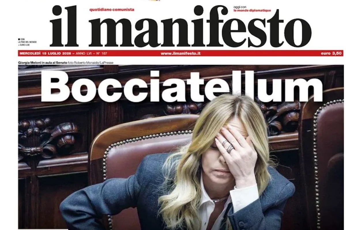 Le prime pagine di oggi