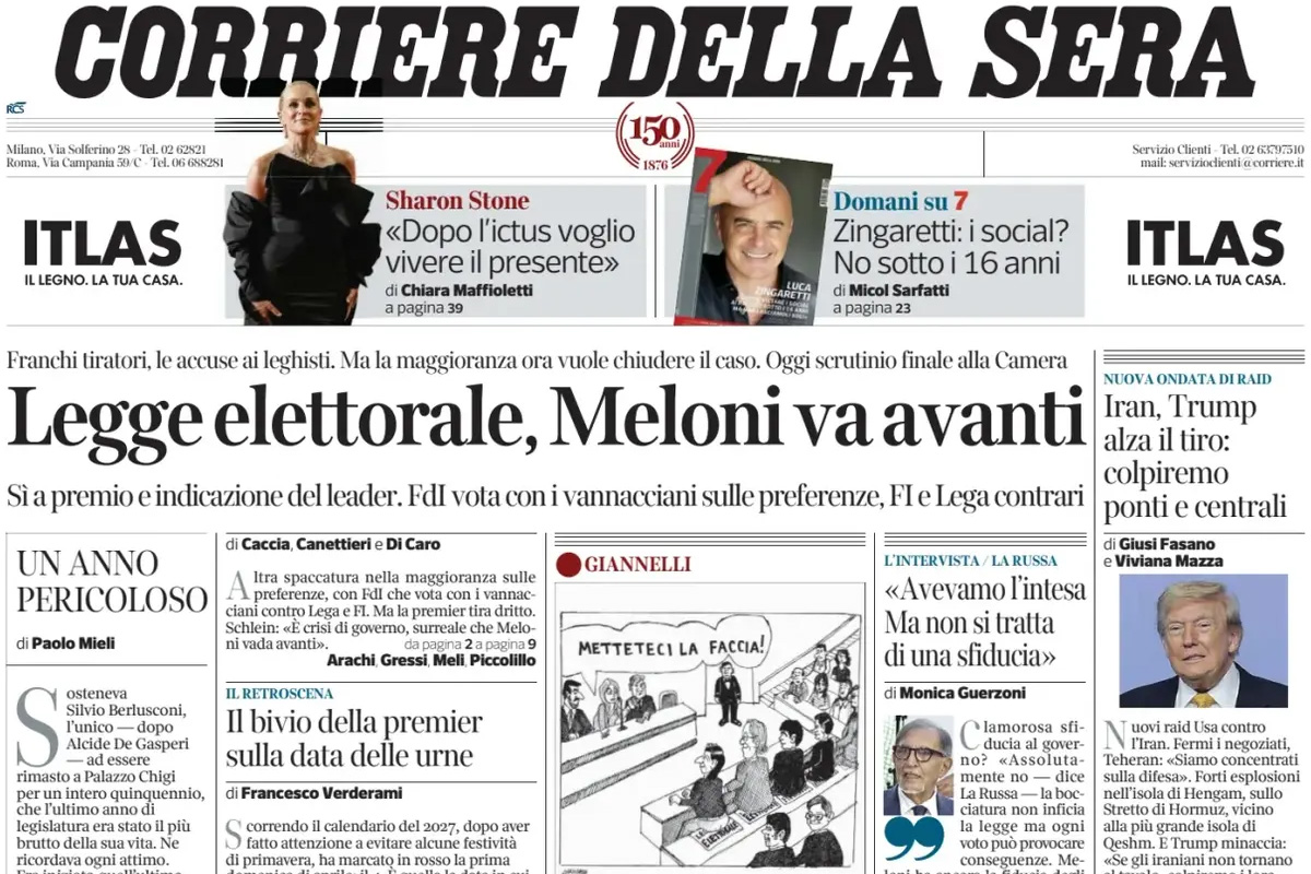 Le prime pagine di oggi