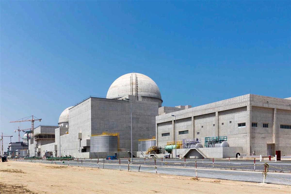 La centrale nucleare di Barakah negli Emirati Arabi Uniti (Arun Girija/Emirates Nuclear Energy Corporation/WAM via AP)