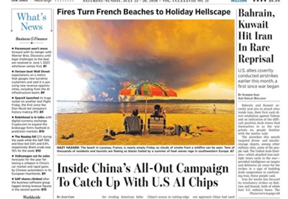 Leggi l'articolo: Una foto suggestiva e spettacolare degli incendi nella Gironda, in Francia