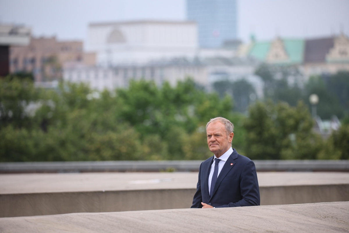 Il primo ministro polacco Donald Tusk, a Varsavia il 13 luglio