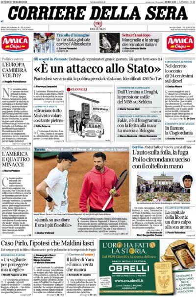 le prime pagine di oggi da Ilpost.it le prime pagine di oggi