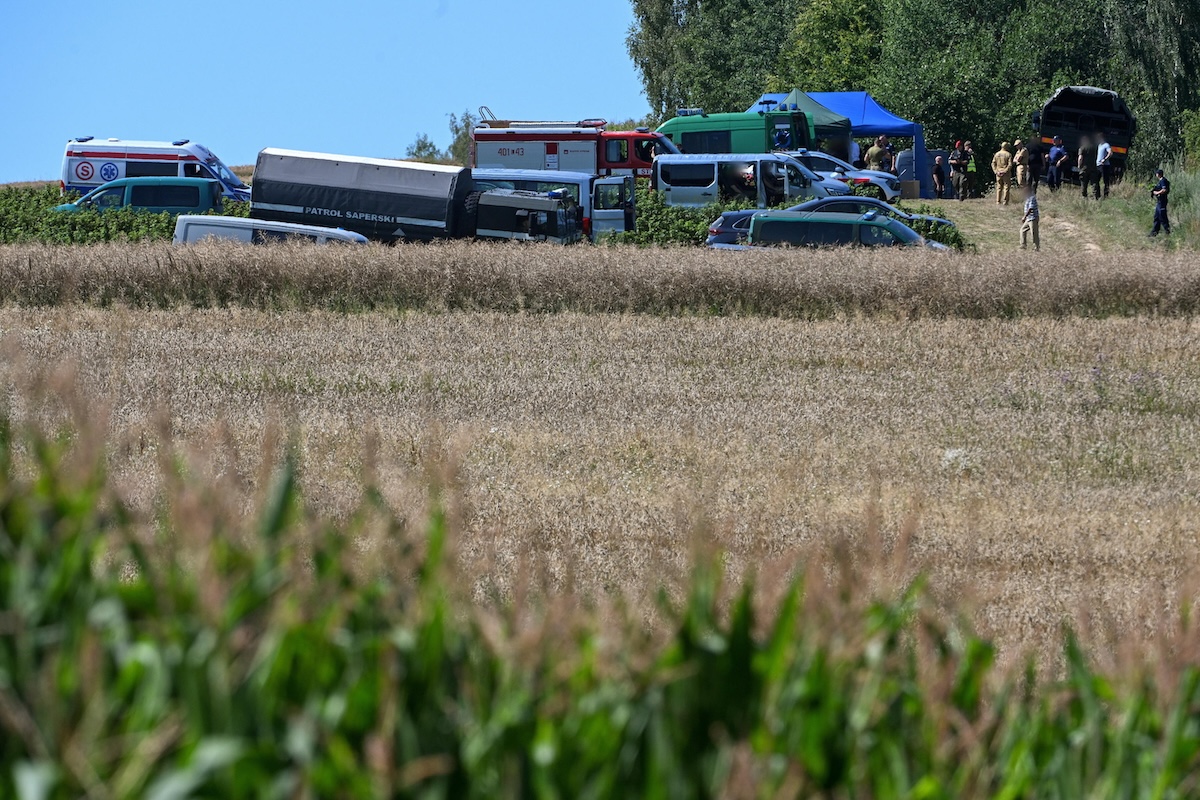 Il governo polacco dice che un missile caduto sul suo territorio potrebbe essere russo