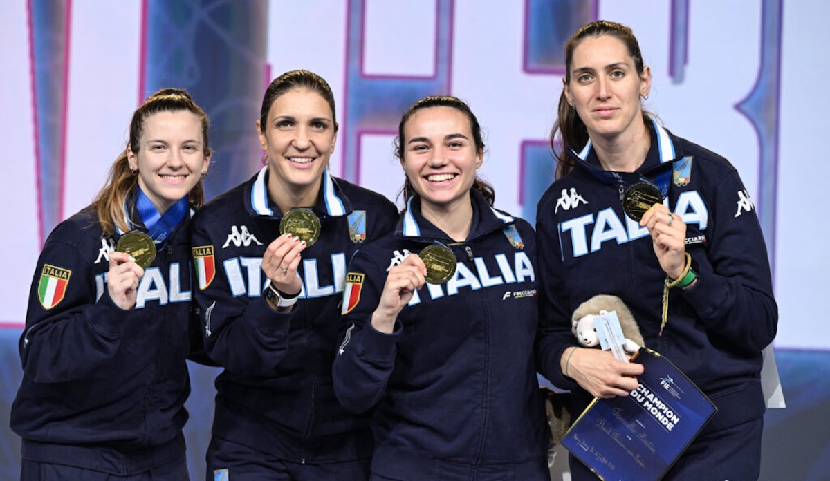 L’Italia ha vinto l’oro nel fioretto femminile a squadre ai Mondiali di scherma