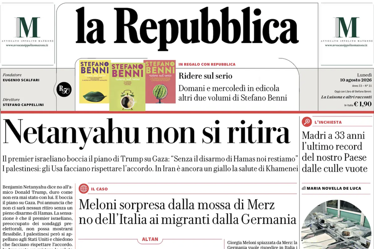 Le prime pagine di oggi