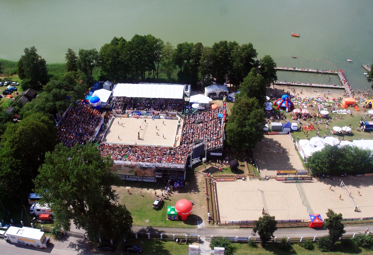 Il villaggio polacco che ospita gli Europei di beach volley
