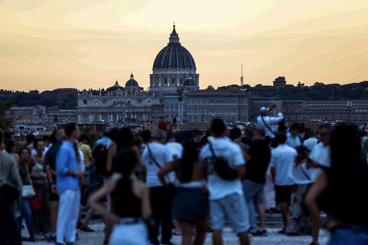 Roma, terrazza del Pincio (ANSA/ANGELO CARCONI)