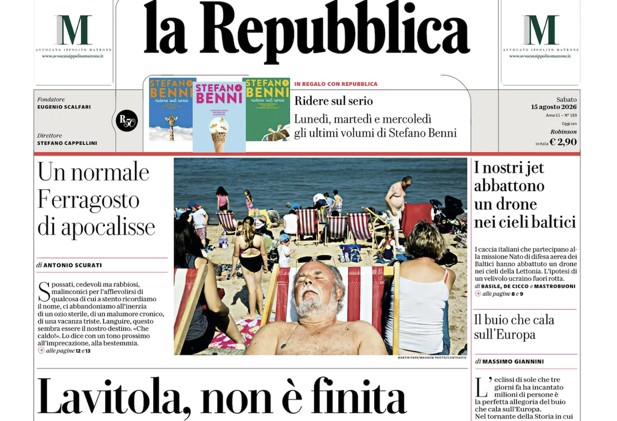 le prime pagine di oggi da Ilpost.it le prime pagine di oggi