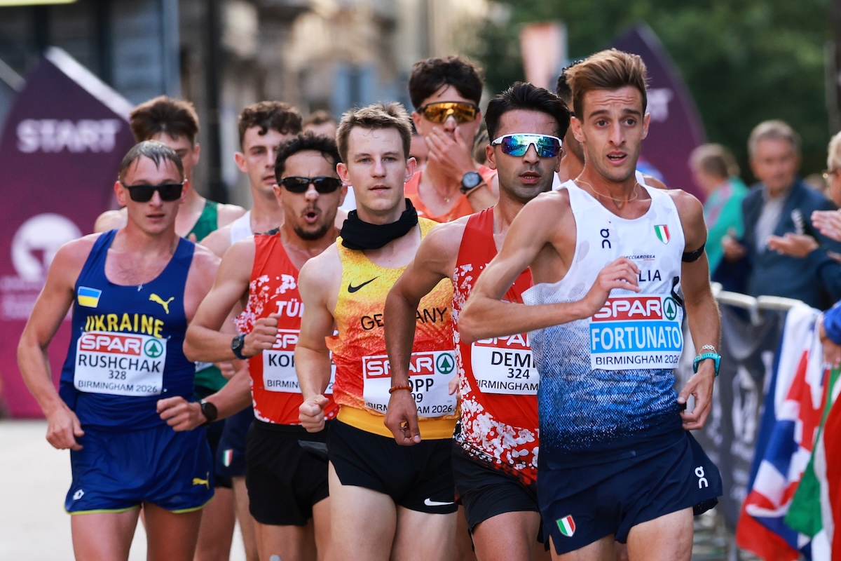 Francesco Fortunato e Alexandrina Mihai hanno vinto l’argento nella mezza maratona di marcia agli Europei, Andrea Cosi il bronzo