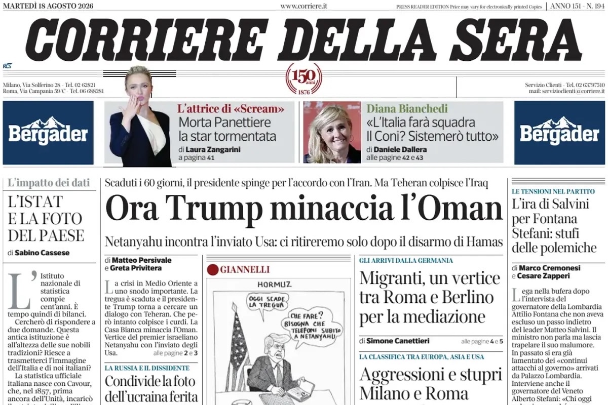 le prime pagine di oggi da Ilpost.it le prime pagine di oggi