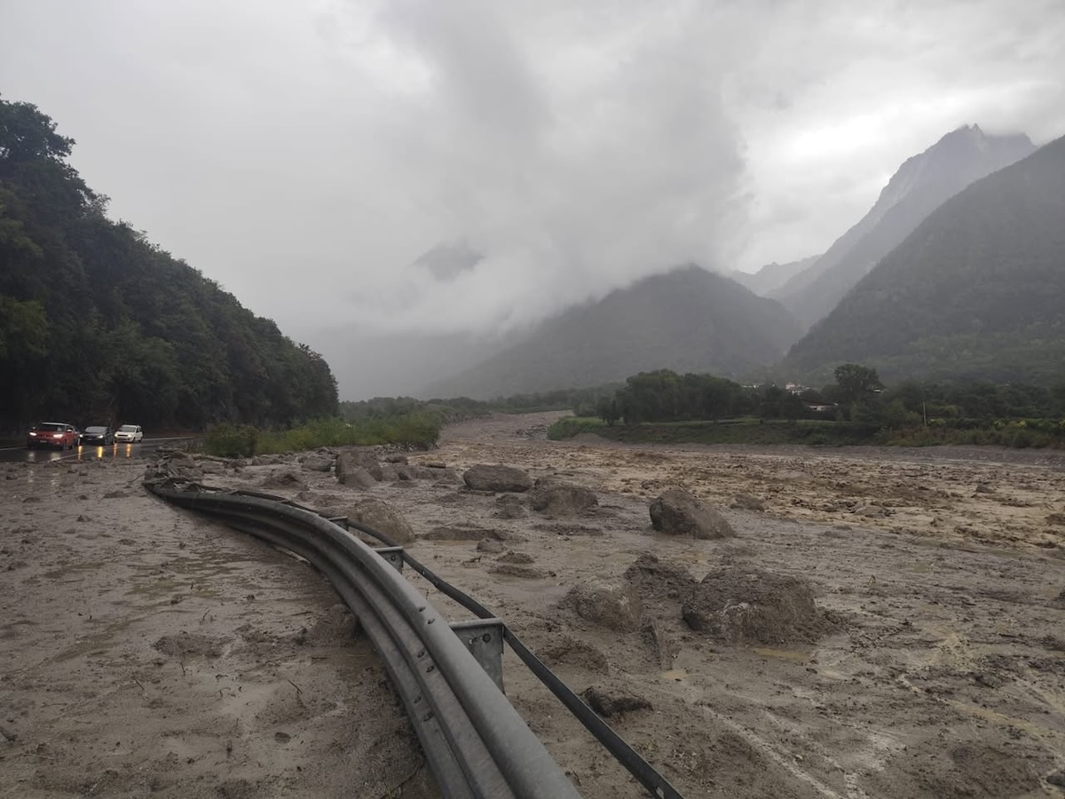 Le forti piogge stanno causando vari problemi nel nord Italia