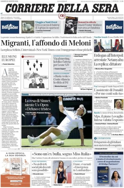 le prime pagine di oggi da Ilpost.it le prime pagine di oggi