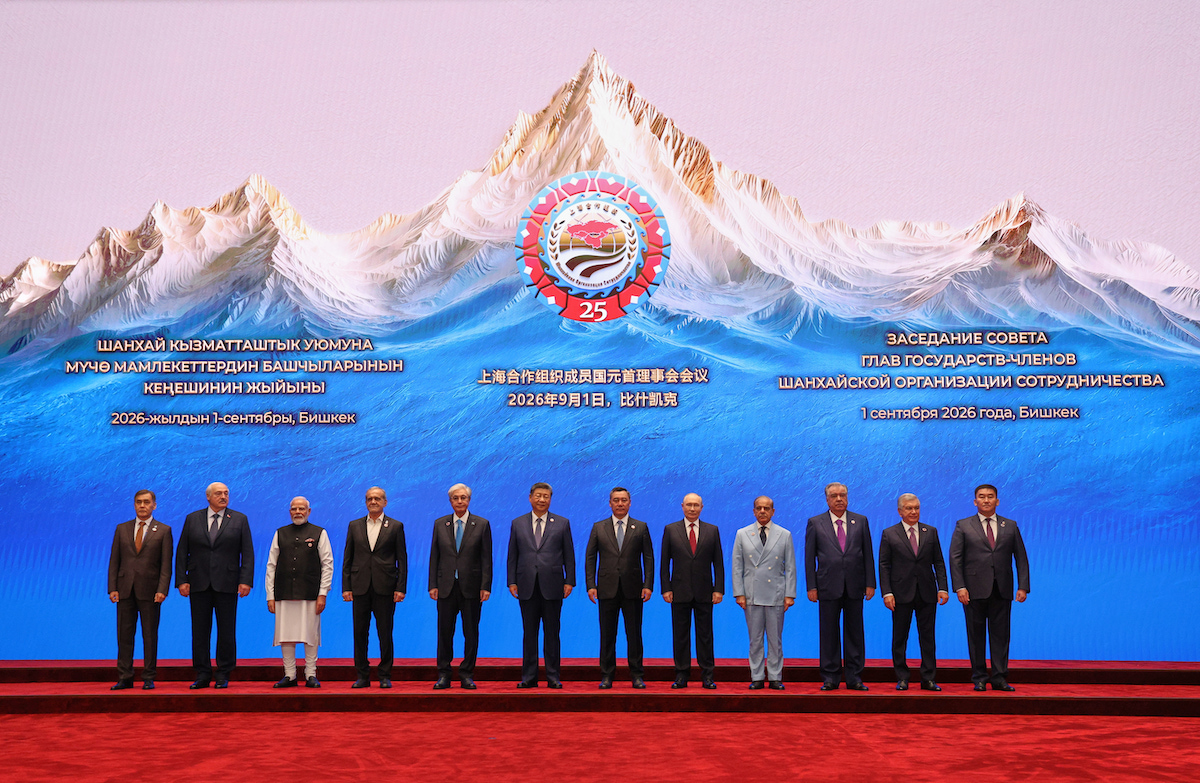 I leader della Shanghai Cooperation Organization in Kyrgyzstan, 1° settembre 2026 (Vyacheslav Prokofyev, Sputnik, Kremlin Pool Photo via AP)