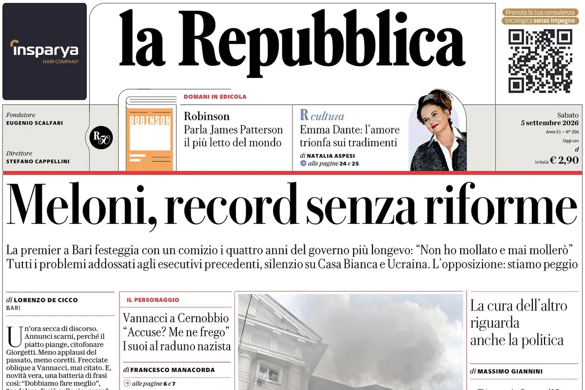 Le prime pagine di oggi