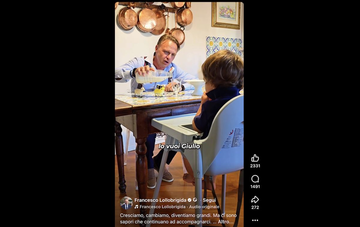 Leggi l'articolo: Il video in cui il ministro Lollobrigida spiega il latte italiano a un bambino