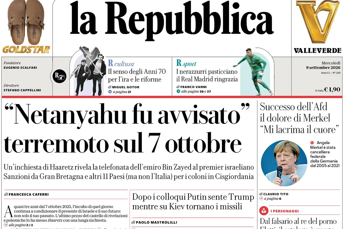 Le prime pagine di oggi