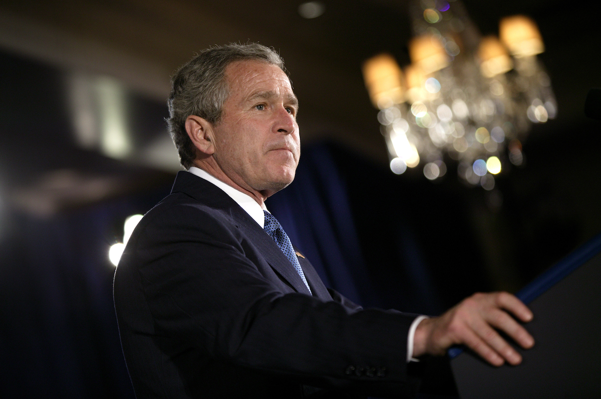 George W. Bus, 2004 (Brooks Kraft/Corbis)