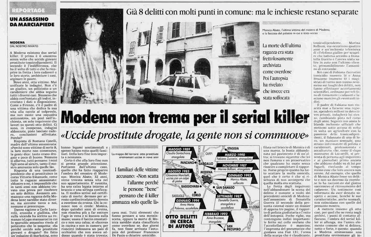 Dopo trent’anni ci sono novità sul caso del “mostro di Modena”