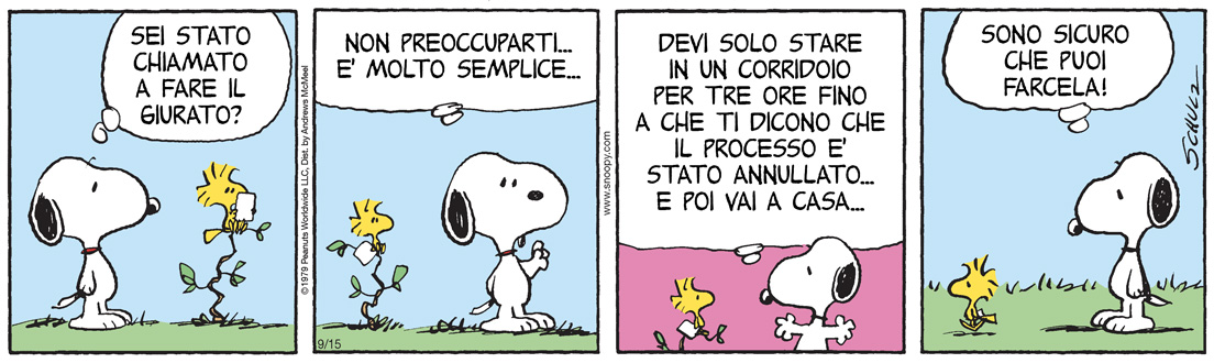 peanuts 2026 settembre 15 da Ilpost.it peanuts 2026 settembre 15