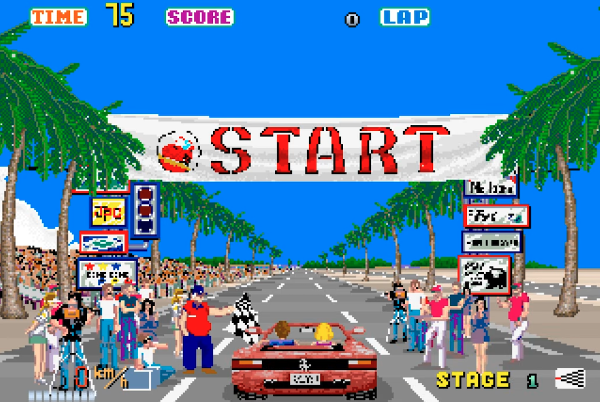 In “Out Run” non contava la corsa in auto ma godersi la vita