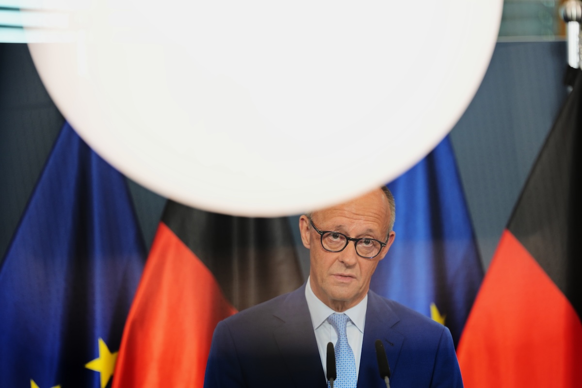 Il cancellire tedesco Friedrich Merz, 20 settembre 2026 (AP Photo/Markus Schreiber)