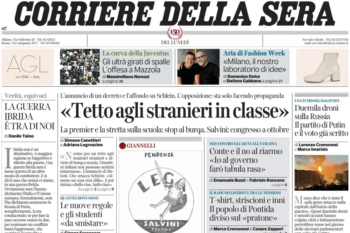 le prime pagine di oggi da Ilpost.it le prime pagine di oggi