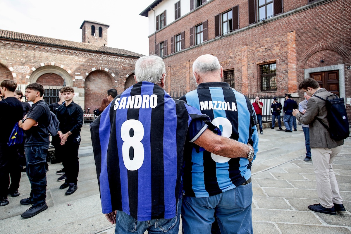 Le foto del funerale di Sandro Mazzola