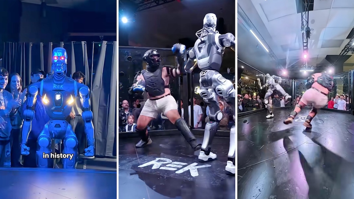 Leggi l'articolo: Il video del combattimento tra un uomo e un robot umanoide