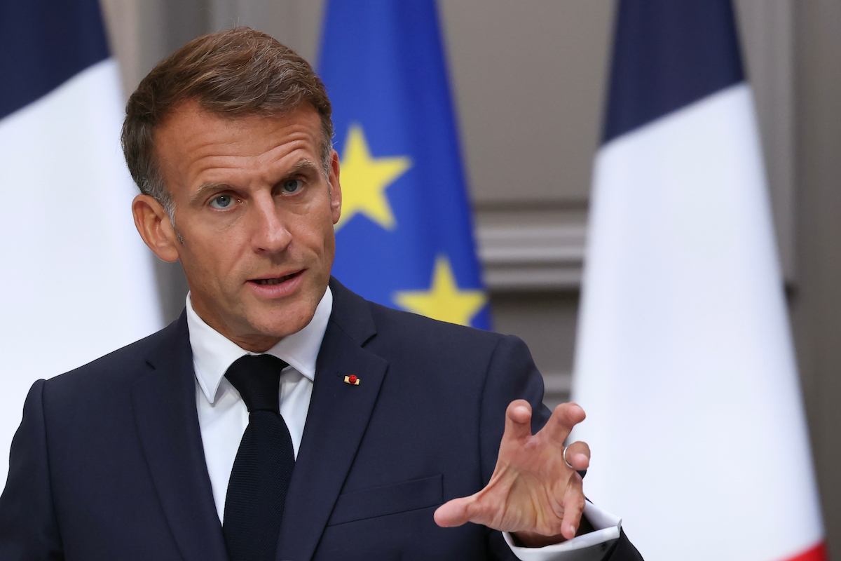 Emmanuel Macron, settembre 2026 (Thomas Samson/Pool Photo via AP)