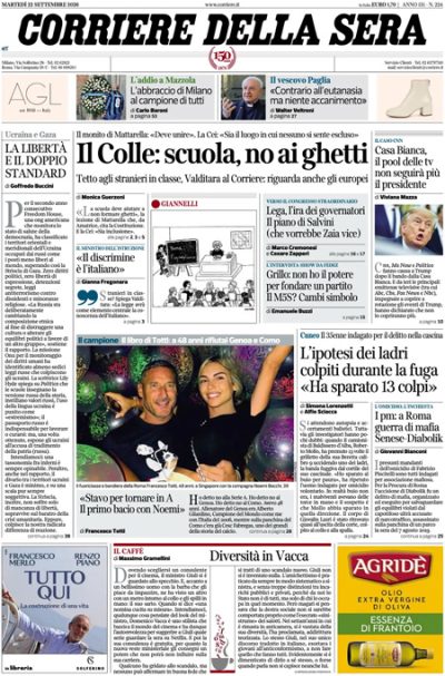 le prime pagine di oggi da Ilpost.it le prime pagine di oggi