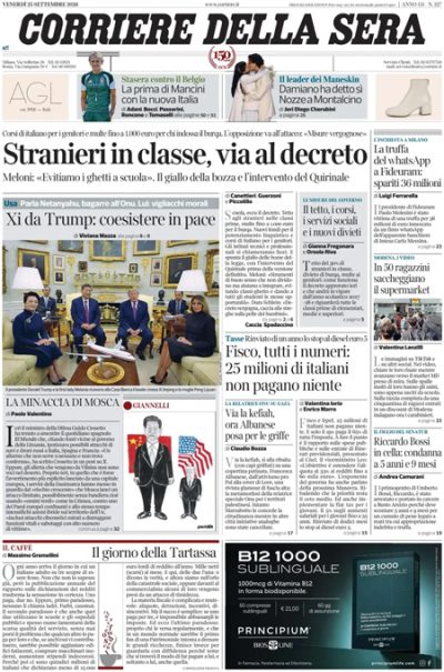 le prime pagine di oggi da Ilpost.it le prime pagine di oggi