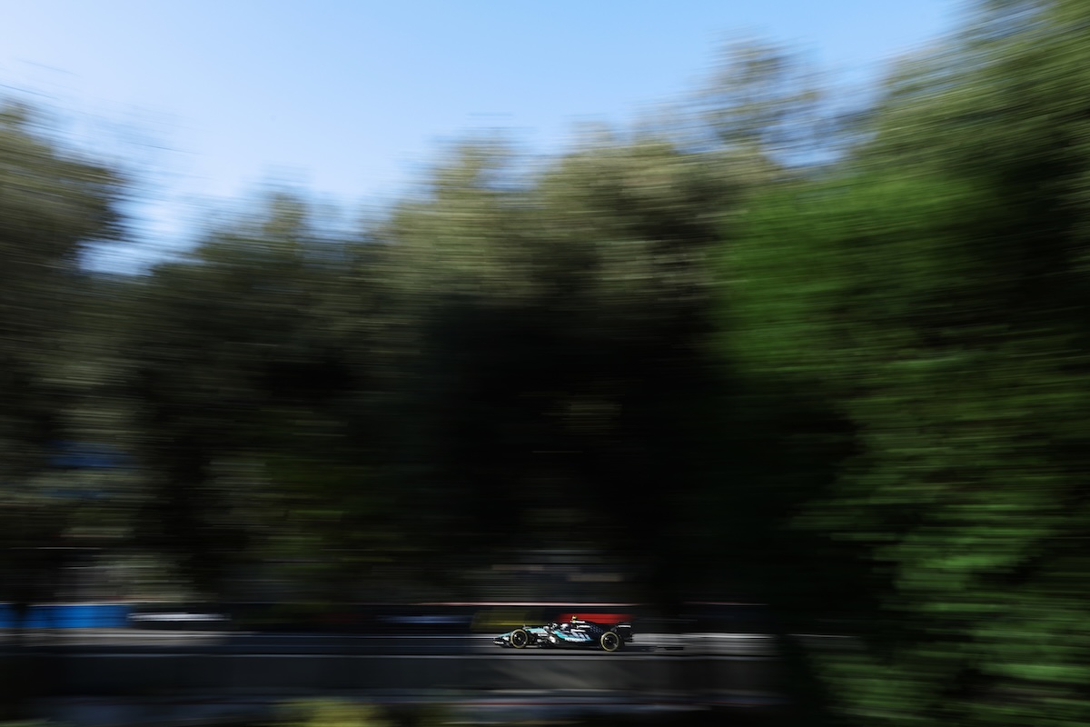 Kimi Antonelli in pista durante il Gran Premio di Formula 1 dell’Azerbaijan (Ryan Pierse/Getty Images)
