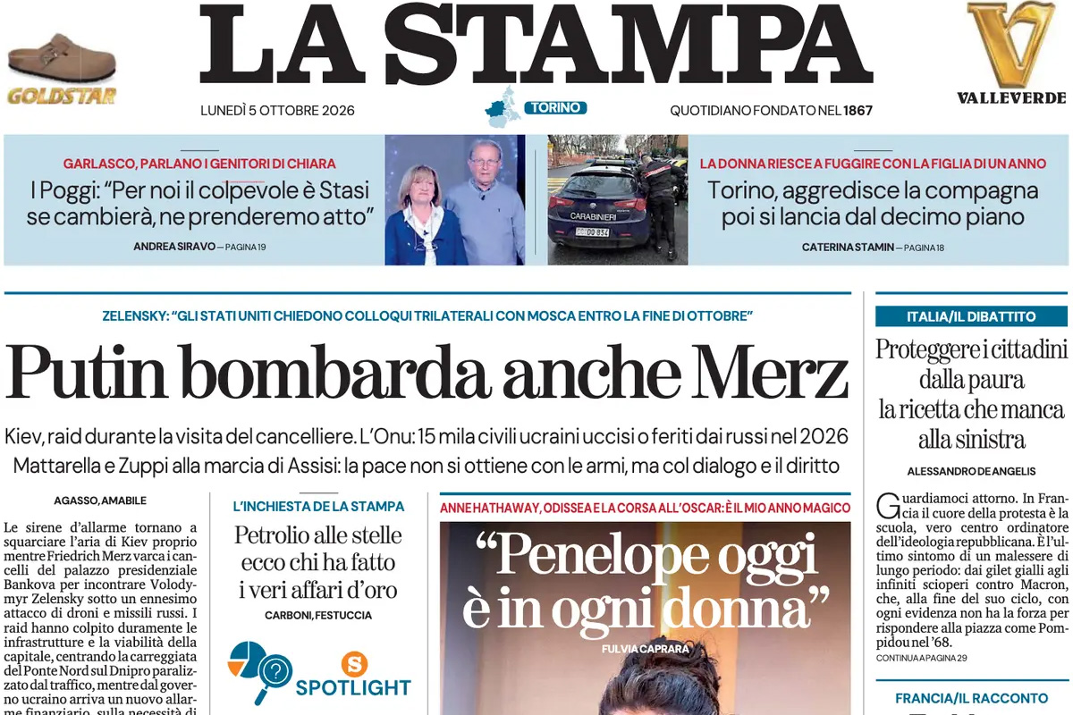 Le prime pagine di oggi