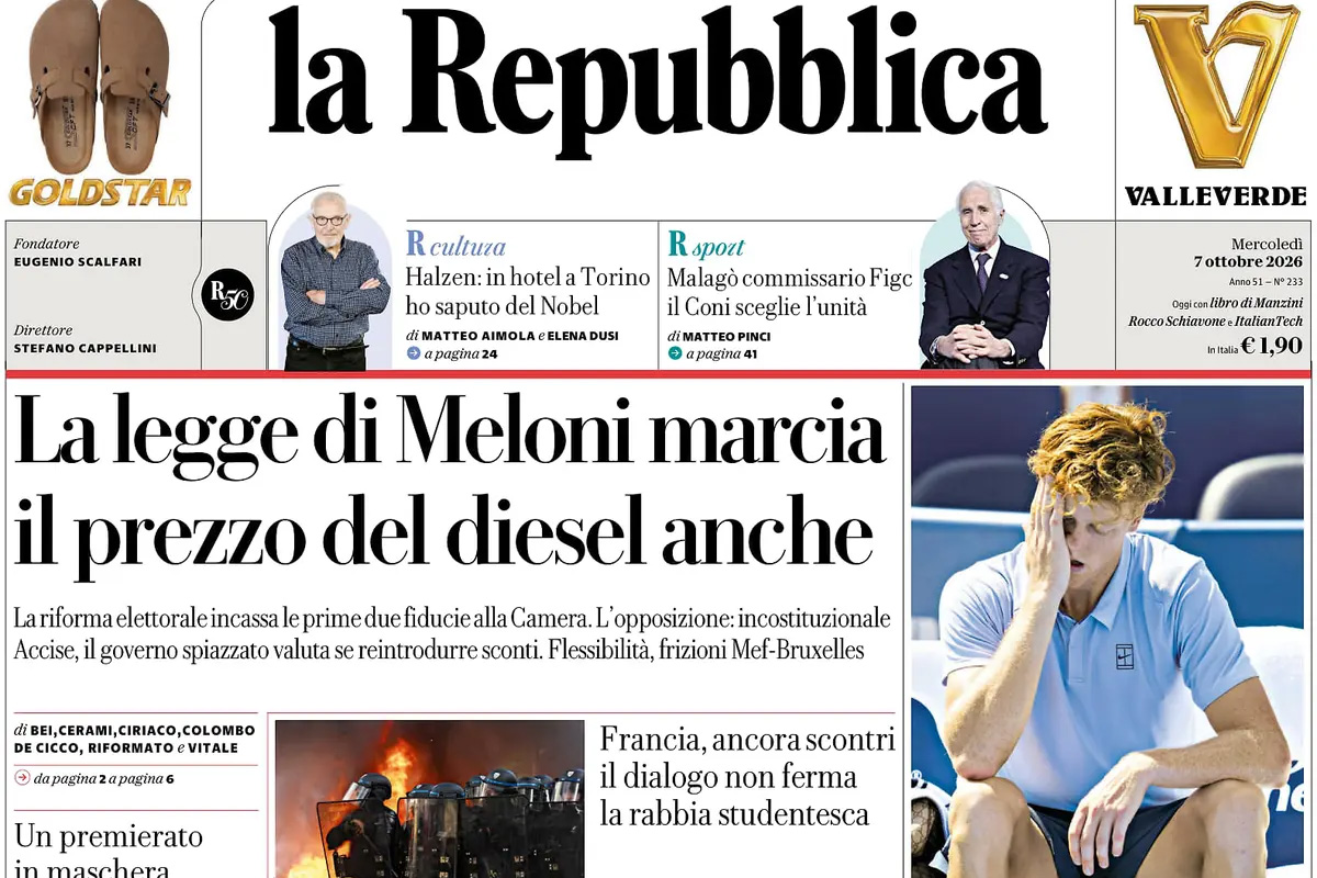 Le prime pagine di oggi