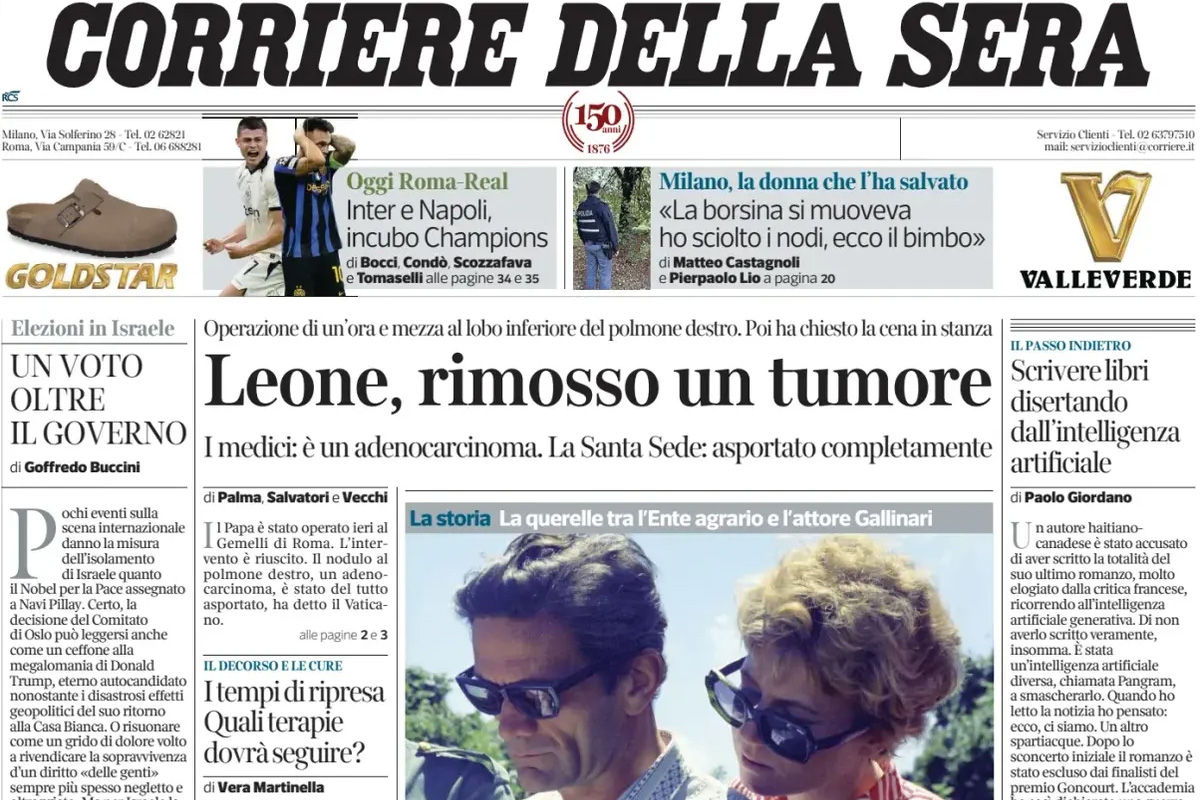 Le prime pagine di oggi