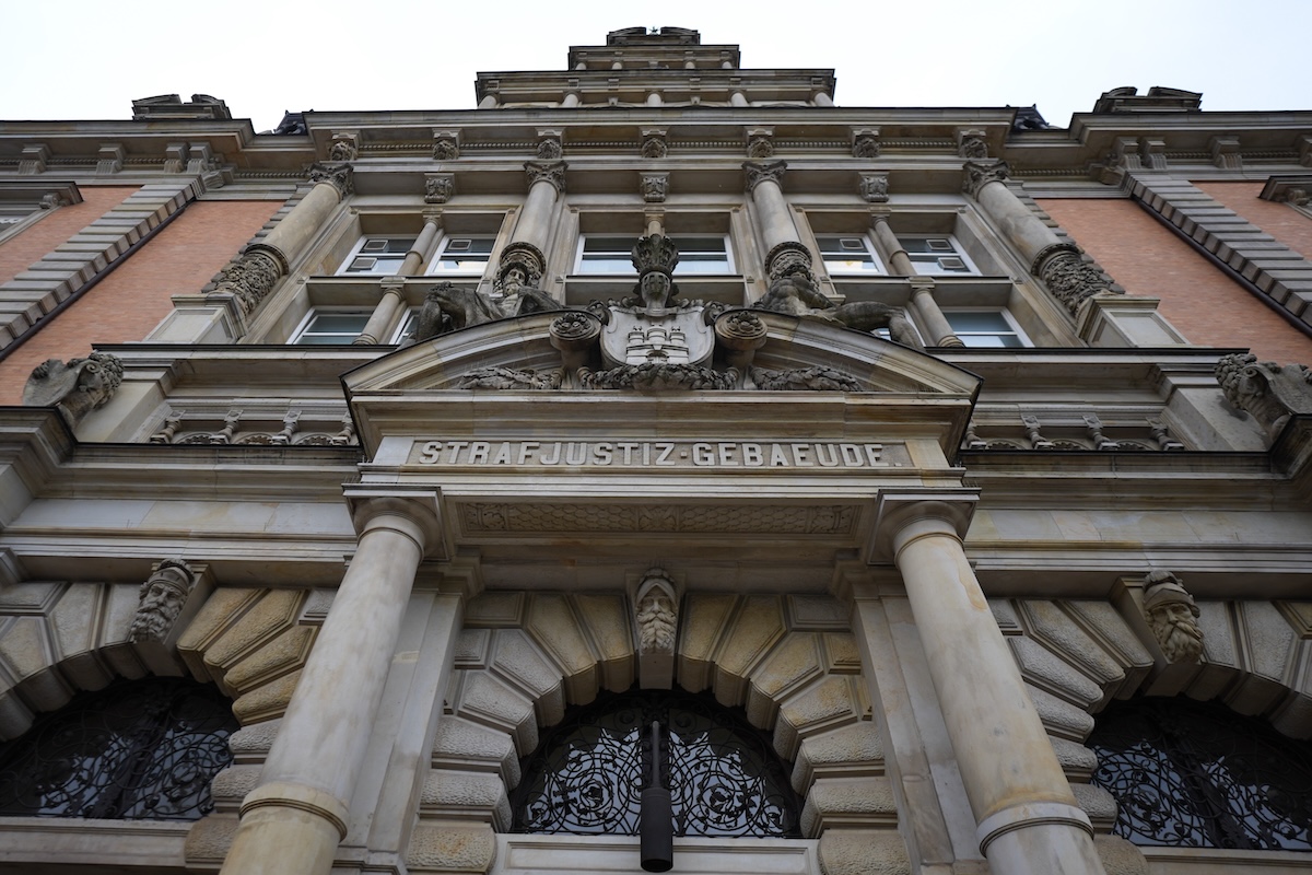 Il tribunale di Amburgo dove si tiene il processo, in una foto del 9 ottobre