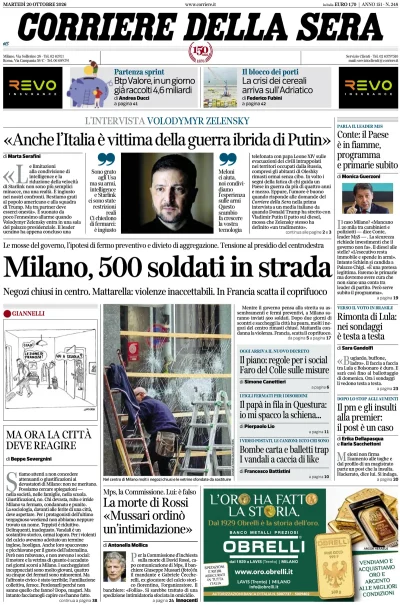 le prime pagine di oggi da Ilpost.it le prime pagine di oggi